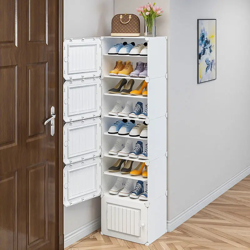 Shoe Rack Storage Cabinet Simple Household Small Entrance Modern Dormitory Home Furniture Living Room Shoes Organizer Cupboards