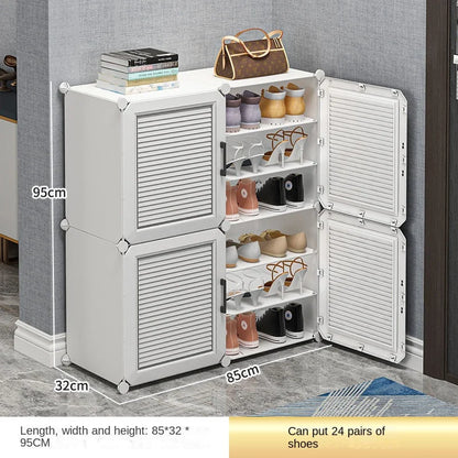 Modern Household Multilayer Plastics Shoe Rack Hallway Cabinets For Living Room Dustproof Storage Shelves Home Bedroom Furniture
