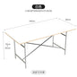 DPstudio vintage simple desk, stainless steel rectangular dining table, blogger, same conference table Bauhaus