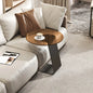 Tempered glass coffee table, living room, household, simple combination, round table, high-end feeling, small unit, side table