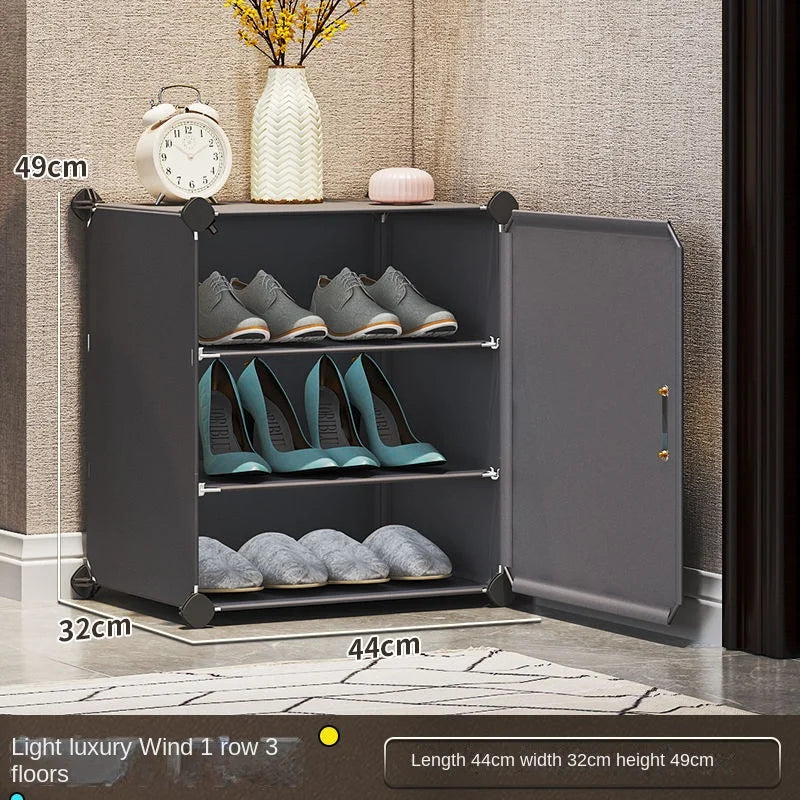 Modern Home Furniture Shoe Rack Cabinets Storage Organizers For Room Cupboard Hallway Entrance Shelf Shoes Layers Dustproof