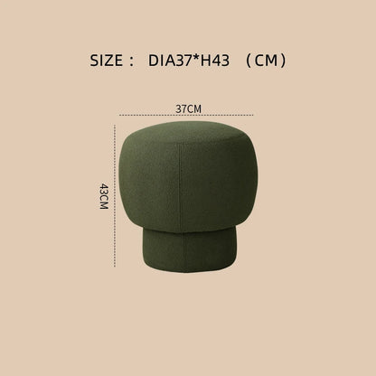Nordic Furniture, Living Room Sofa Stools, Bedroom Dressing Stool, Porch Shoe Changing Stool, Circular Mobile Seat,Leisure Chair