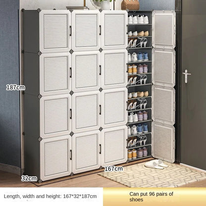 Modern Household Multilayer Plastics Shoe Rack Hallway Cabinets For Living Room Dustproof Storage Shelves Home Bedroom Furniture