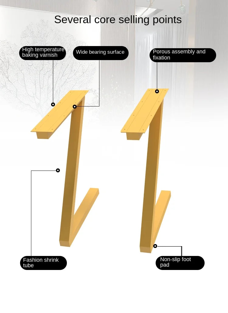 Custom custom wrought iron stainless steel table legs bar coffee table stand desk nail table table legs metal dresser feet