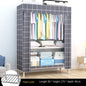 Simple Wardrobe Cloth Closet Furniture For Home Household Bedroom Assembly Cabinet Steel Pipe Reinforced Storage Rack Wardrobe