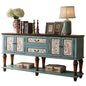 European-Style Solid Wood Console Table American Country Side Cabinet 1.6 M Side View Table Window Side Desk