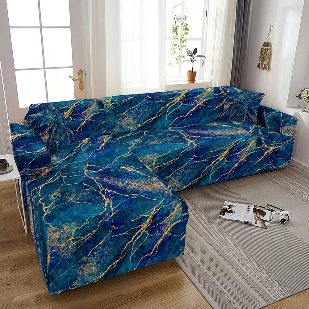 Cover For Living Room Adjustable Marble Sofas Chaise Covers Lounge Sectional Couch Corner Sofa Slipcover L Shape