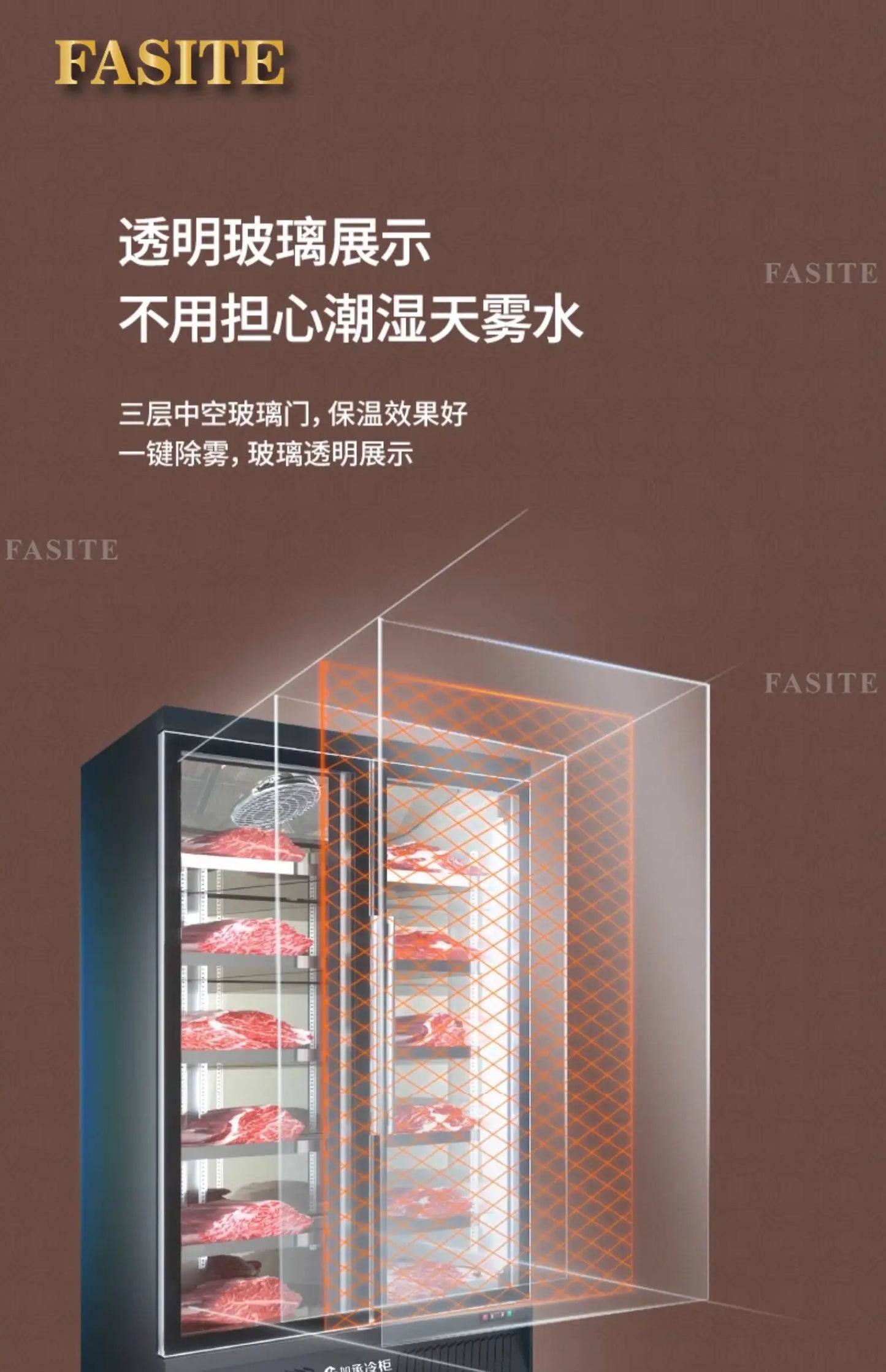 Plus freezer display cabinet, commercial meat beef cabinet, glass ice cream, standing freezer, beverage refrigerator