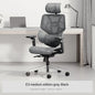 Black and white tone E3 three-zone waist protection ergonomic chair office computer chair