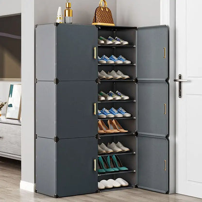 Modern Home Furniture Shoe Rack Cabinets Storage Organizers For Room Cupboard Hallway Entrance Shelf Shoes Layers Dustproof
