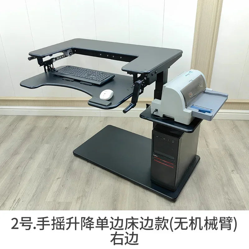 Cross bed computer desk, laptop desktop computer desk, bedside table, lifting table, lazy table, cockpit suspension bracket