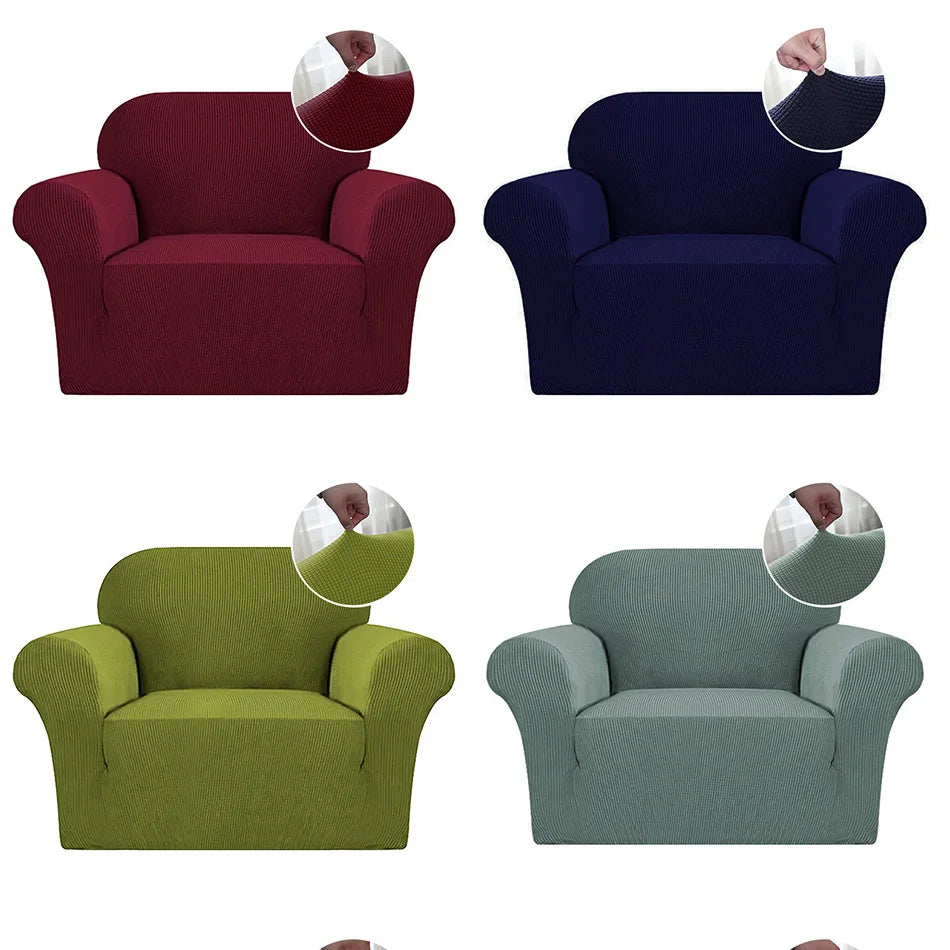 4 Types Armchair Cover Elastic Sofa Cover for Living Room Stretch Furniture Slipcover for Chairs 1 Seat Couch Cover Case