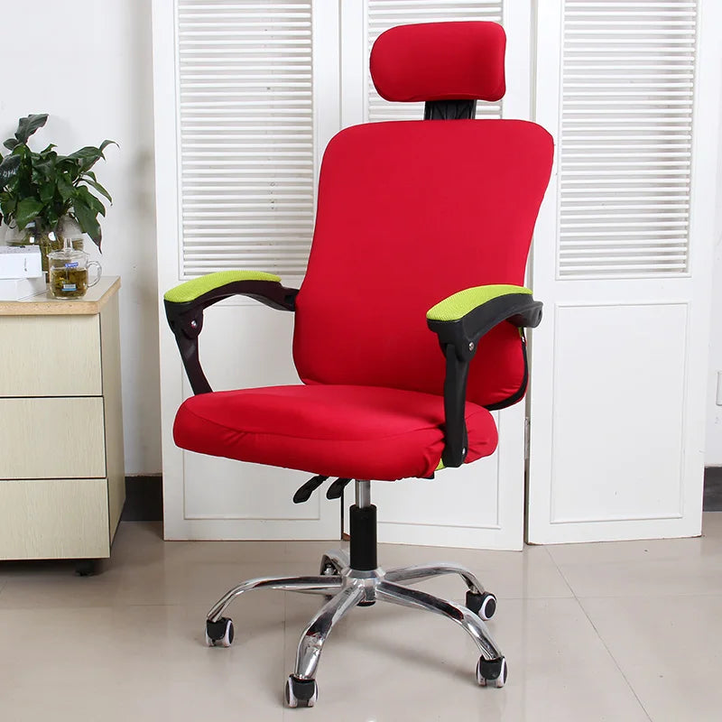 3pcs/lot Office Chair Covers Stretch Spandex Computer Swivel Chair Seat Covers Armrest Gaming Chair Cover Split Chair Slipcovers