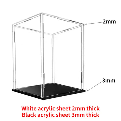 10-40cm Display Box for Collectibles Assemble Clear Acrylic Case Dustproof Protection Showcase for Action Figures Organizing Toy