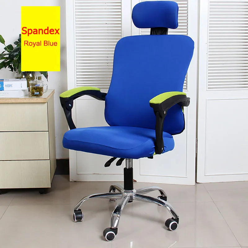3pcs/lot Office Chair Covers Stretch Spandex Computer Swivel Chair Seat Covers Armrest Gaming Chair Cover Split Chair Slipcovers