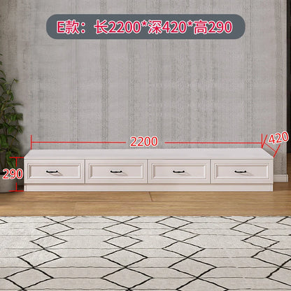 Nordic Living Room Overall TV Cabinet Unit Wall Background Wall Cabinet Modern Minimalist Small Apartment