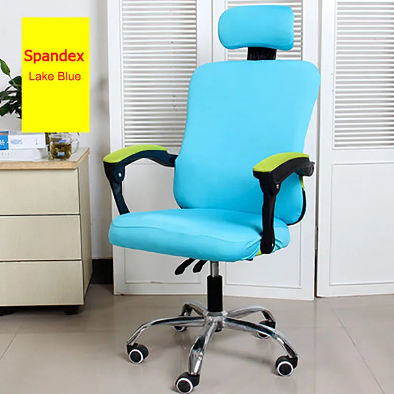 3pcs/lot Office Chair Covers Stretch Spandex Computer Swivel Chair Seat Covers Armrest Gaming Chair Cover Split Chair Slipcovers