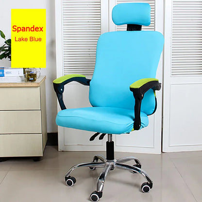 3pcs/lot Office Chair Covers Stretch Spandex Computer Swivel Chair Seat Covers Armrest Gaming Chair Cover Split Chair Slipcovers