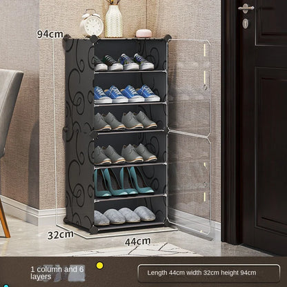 Shoe Rack Cabinets Shelf Shoes Storage Organizer Cupboards Furniture Hallway Entrance Multiple Layer Dustproof Cover Transparent