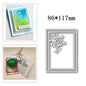 New Hot Selling Christmas Rectangle Frame Series Metal Cutting Die Scrap Book Stamps/photo Albums Decorative Embossed Diy Handma