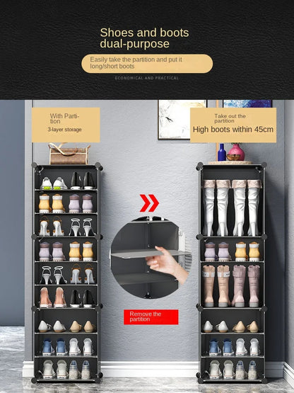 Modern Household Multilayer Plastics Shoe Rack Hallway Cabinets For Living Room Dustproof Storage Shelves Home Bedroom Furniture