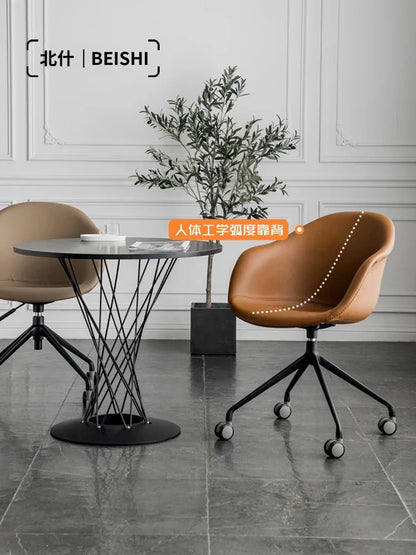 Nordic Computer Chair Creative Office Staff Lifting Swivel Chair Backrest Chair