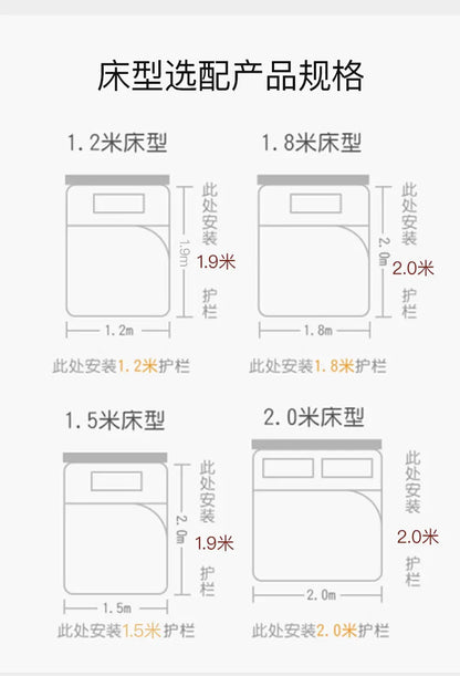 HJ Bed Separation Artifact Anti-Pressure Partition Baffle Anti-Fall Bed in Bed Fence Middle Bed Side Bar