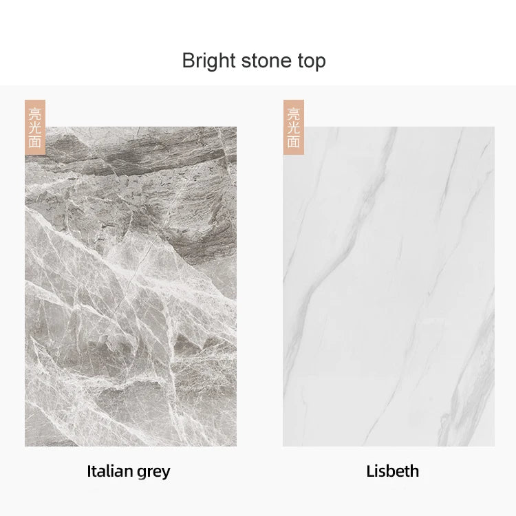 Modern Design Luxury Gold Stainless Steel Computer Table Working Desk with sintered stone for home office furniture set