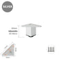 4PCS Furniture Leg Aluminum Triangular Square Sofa Leg with Screw Thickening Metal Furniture Feet Bathroom Cabinet Coffee Table