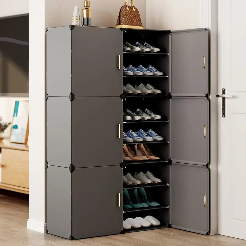 Modern Home Furniture Shoe Rack Cabinets Storage Organizers For Room Cupboard Hallway Entrance Shelf Shoes Layers Dustproof