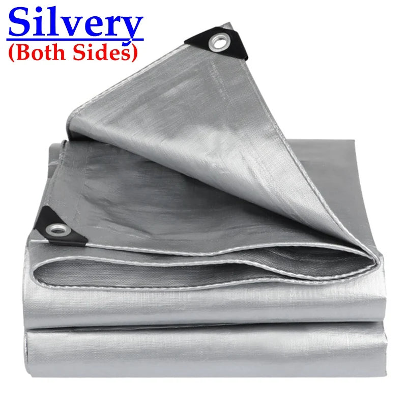 2 Kinds PE Tarpaulin Camping Tent Waterproof Groundsheet Garden Furniture Rainproof Cover Pergolas Canopy Awnings Sun Shelter