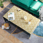Cotton Linen Coffee Table Cloth,Coffee Table Cover with Tassels TV Cabinet Waterproof Rectangle Wavy Tablecloths