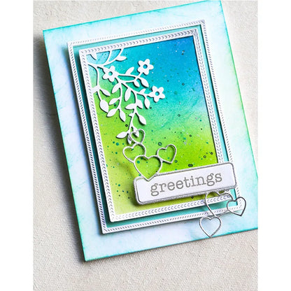 New Hot Selling Christmas Rectangle Frame Series Metal Cutting Die Scrap Book Stamps/photo Albums Decorative Embossed Diy Handma