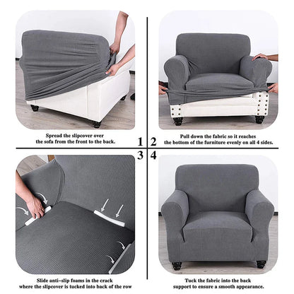 4 Types Armchair Cover Elastic Sofa Cover for Living Room Stretch Furniture Slipcover for Chairs 1 Seat Couch Cover Case