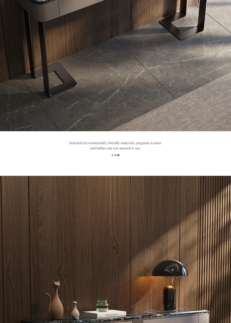 Light Luxury Console Tables Simple Modern Living Room Entrance Side View Table High-End Natural Marble Entrance Cabinet