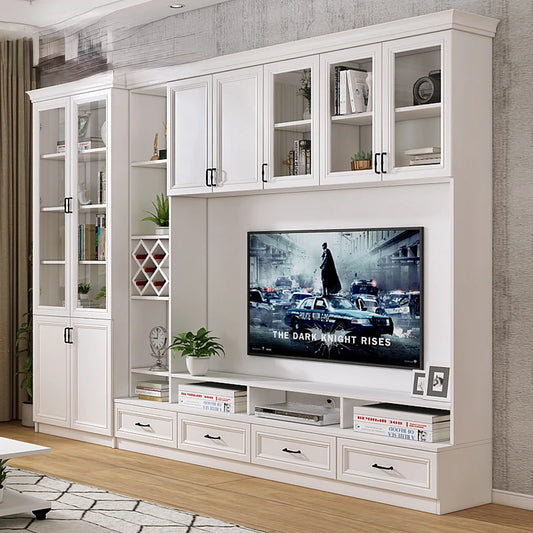 Nordic Living Room Overall TV Cabinet Unit Wall Background Wall Cabinet Modern Minimalist Small Apartment