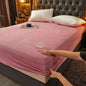 Fine Flannel Mattress Cover Winter Warm Coral Fleece Bed Pad Protector Cover Soft Breathable Bed Cover Not Including Pillowcase