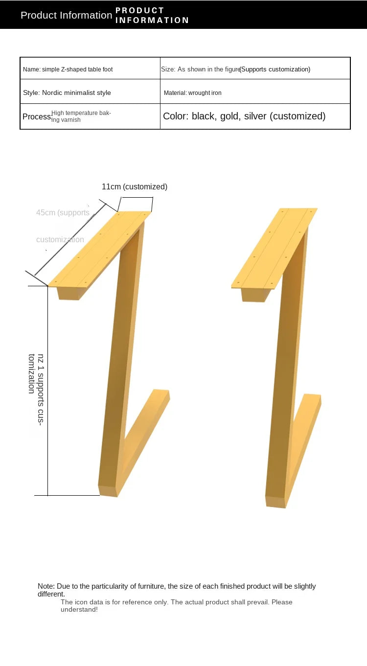 Custom custom wrought iron stainless steel table legs bar coffee table stand desk nail table table legs metal dresser feet