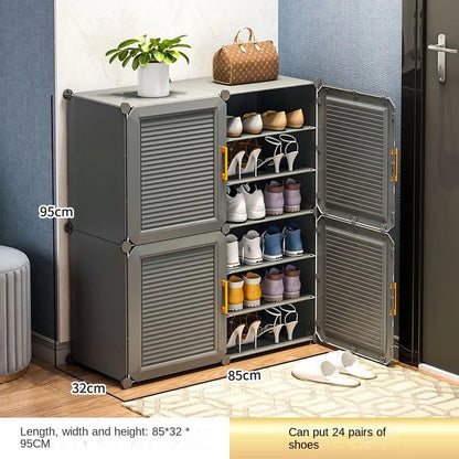 Modern Household Multilayer Plastics Shoe Rack Hallway Cabinets For Living Room Dustproof Storage Shelves Home Bedroom Furniture