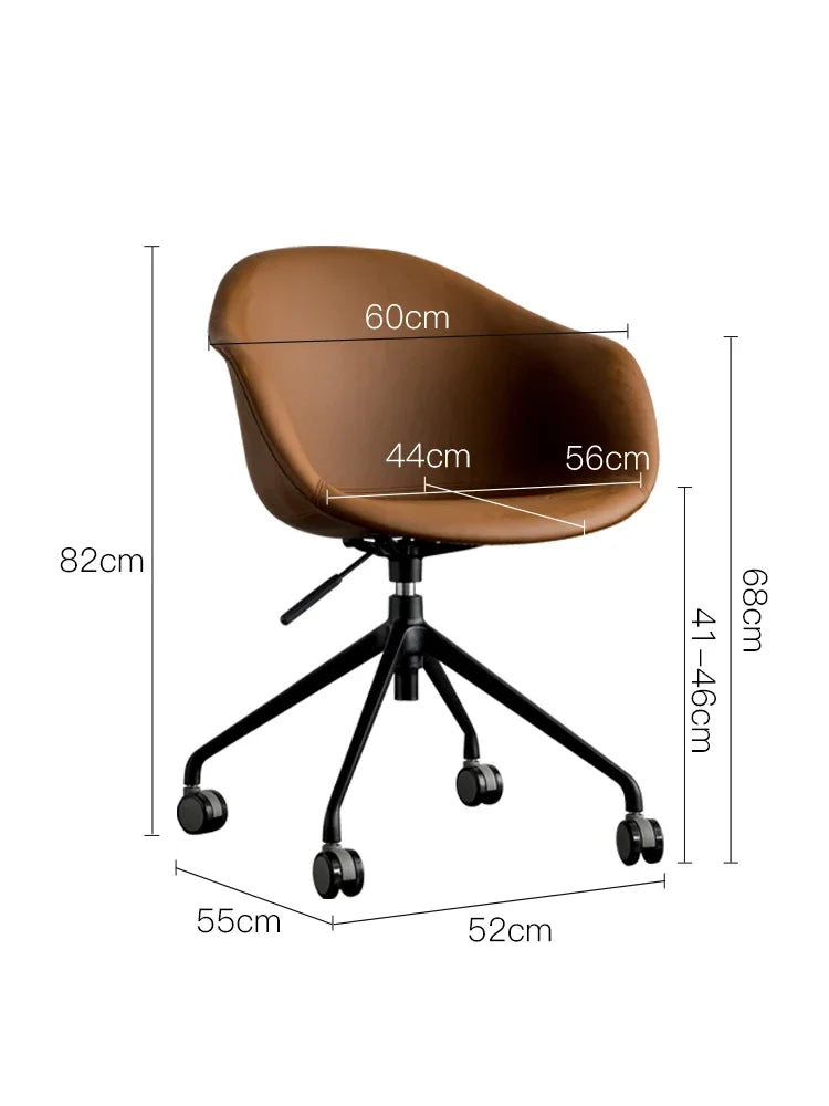 Nordic Computer Chair Creative Office Staff Lifting Swivel Chair Backrest Chair