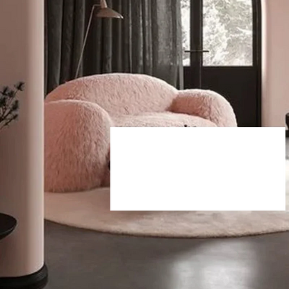 Relax 3 Seater Sofa Stretch Living Room Unusual Modern Couch Pink Lazy Designer Curved Ergonomic Canape Salon Home Furniture