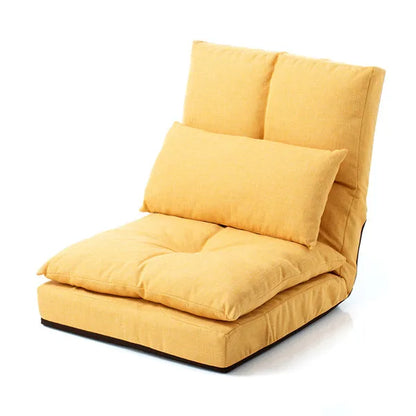 Floor Chair Japanese Style Adult Foldable Multifunctional Leisure Tatami Lazy Sofa Folding Chaise Lounge Soft and Comfortable
