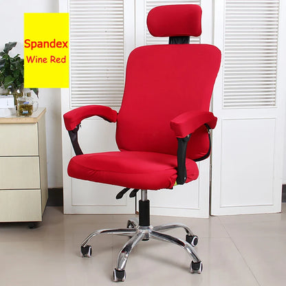 3pcs/lot Office Chair Covers Stretch Spandex Computer Swivel Chair Seat Covers Armrest Gaming Chair Cover Split Chair Slipcovers