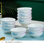 10pcs/set Chinese Dining Room Ceramic Tableware  4.5*inch Deep Jingdezhen Bone China Porcelain Dinnerware Rice bowl ceramic bowl