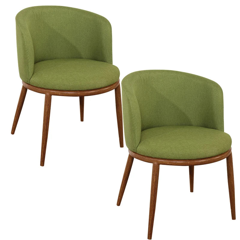 Dining Room Chairs Nordic Style Dining Table With Chairs Set Furniture Cotton Linen Solid Wood Hotel Kitchen Restaurant Stool