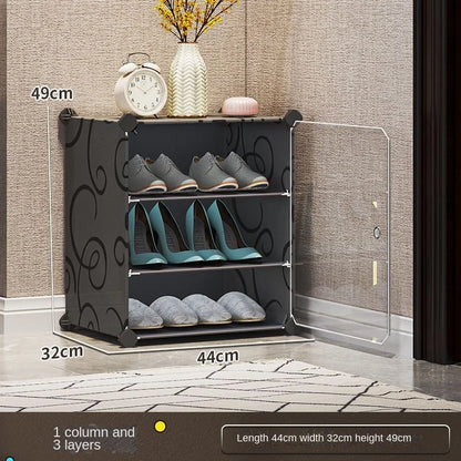 Shoe Rack Cabinets Shelf Shoes Storage Organizer Cupboards Furniture Hallway Entrance Multiple Layer Dustproof Cover Transparent