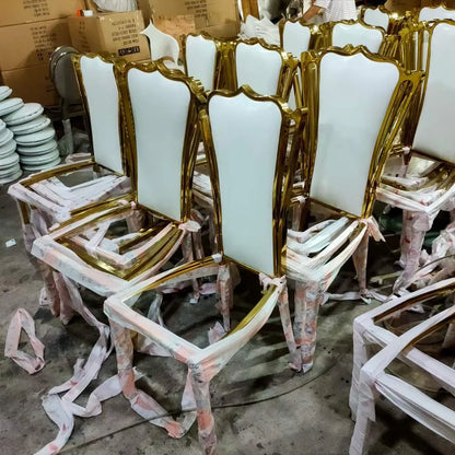 Modern Design Luxury Gold Stainless Steel Computer Table Working Desk with sintered stone for home office furniture set