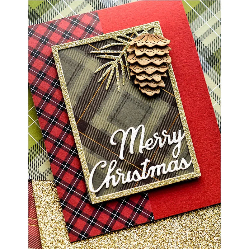 New Hot Selling Christmas Rectangle Frame Series Metal Cutting Die Scrap Book Stamps/photo Albums Decorative Embossed Diy Handma