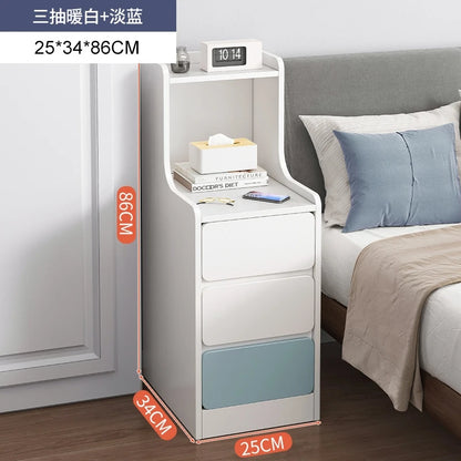 Bedside table, simple modern small ultra narrow storage cabinet, simple bedside storage rack