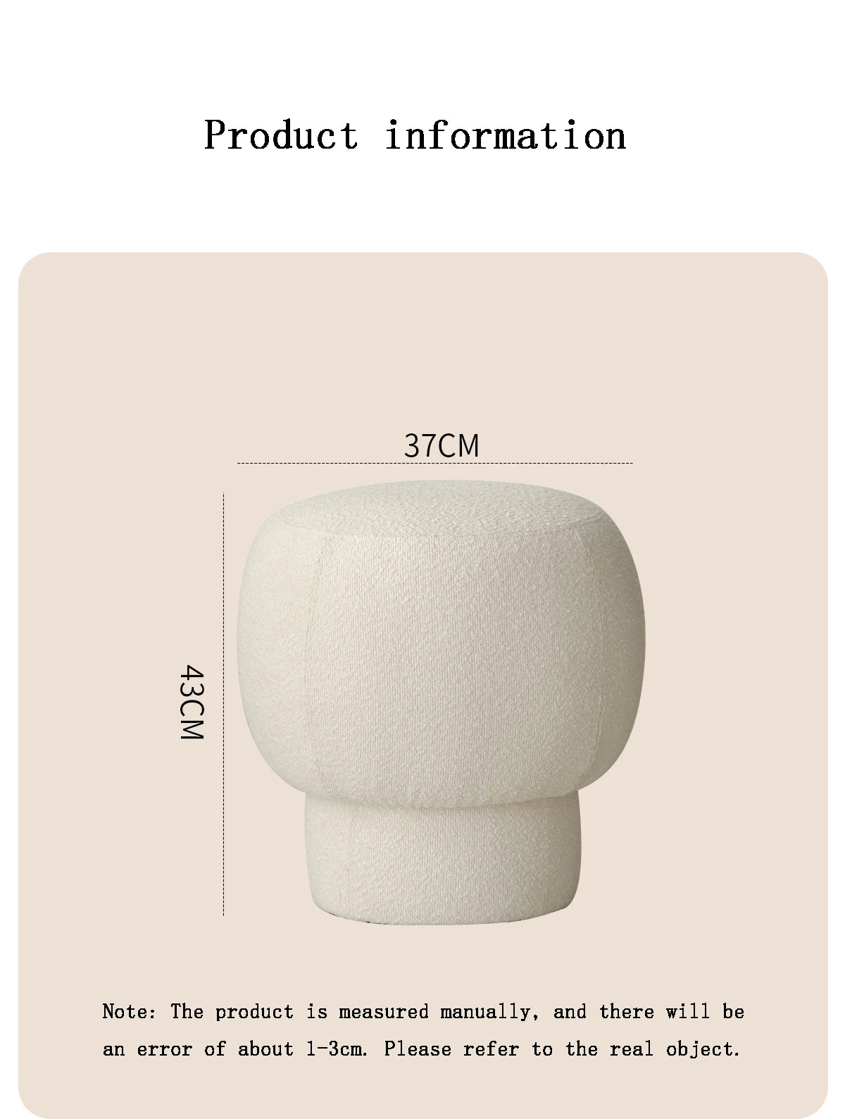 Nordic Furniture, Living Room Sofa Stools, Bedroom Dressing Stool, Porch Shoe Changing Stool, Circular Mobile Seat,Leisure Chair